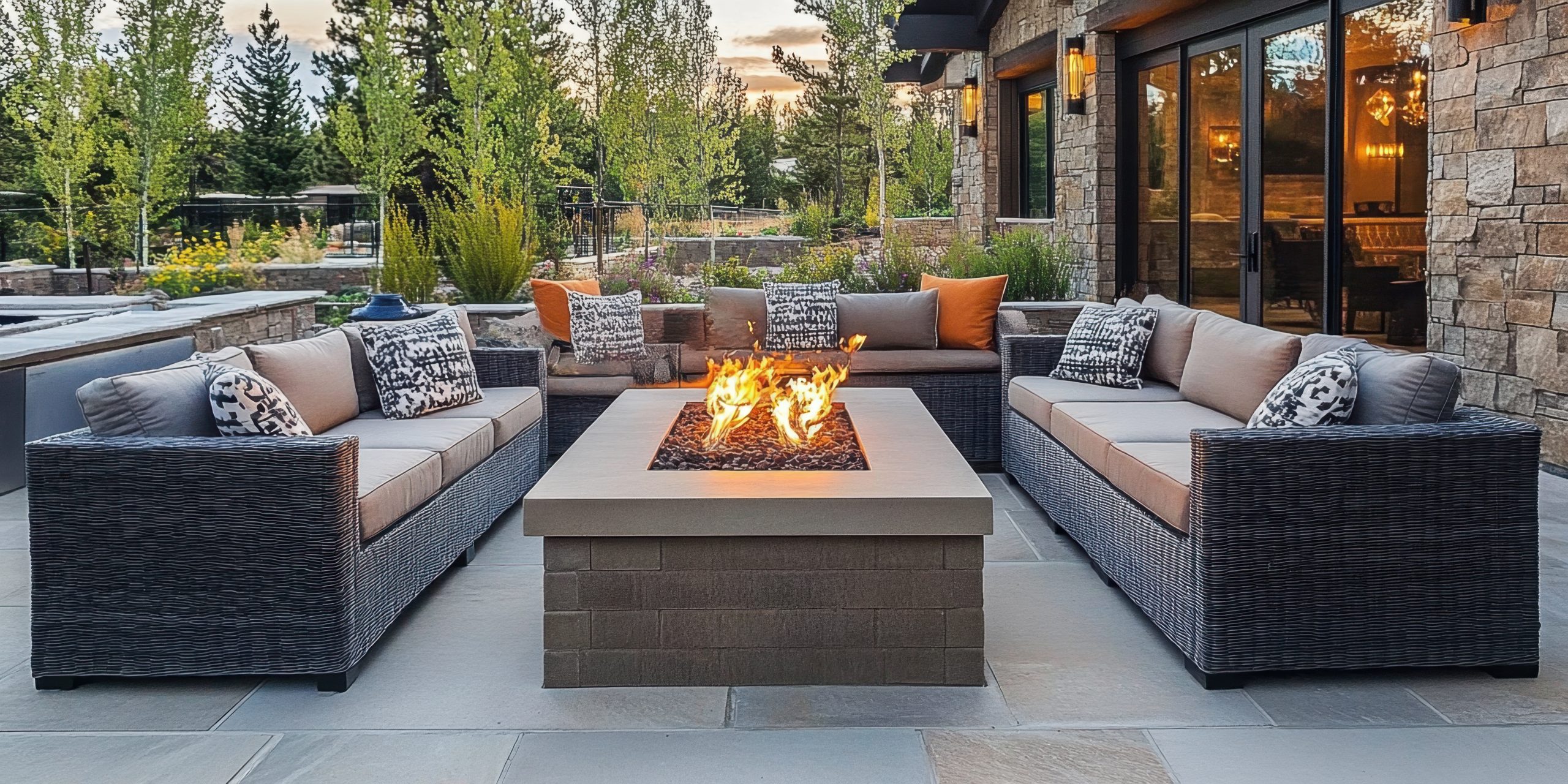 backyard patio installation