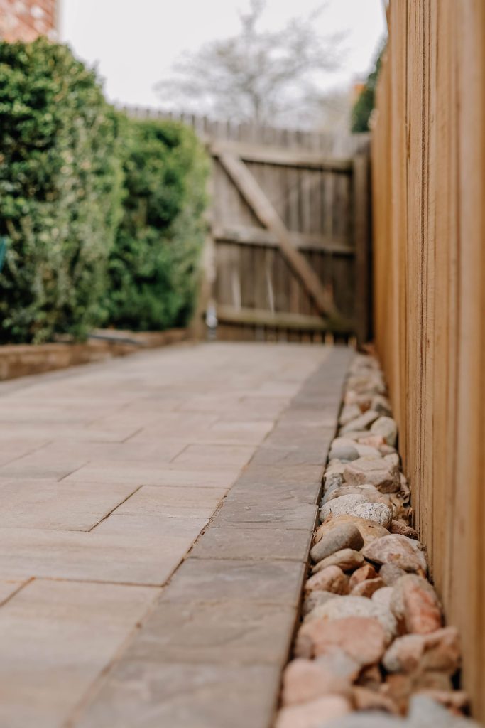 Walkway pathway installation - hardscapes